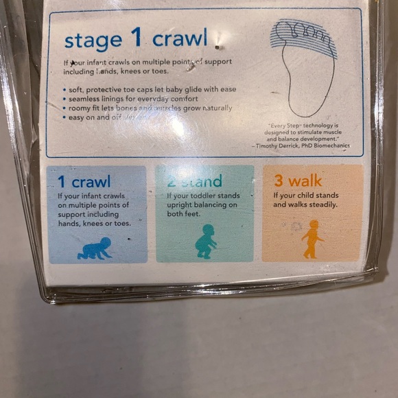 CARTER'S EVERY STEP BABY CRAWL Shoes Stage 1 SZ 2 - Picture 4 of 4